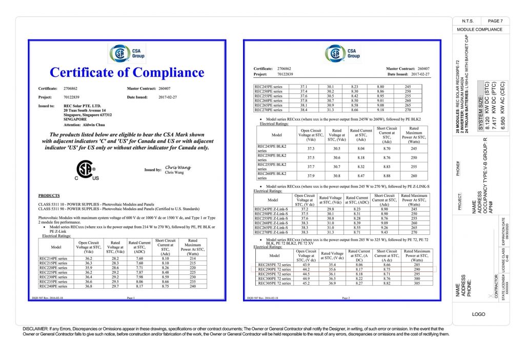 PROJECT SAMPLES - Solar Permit Services, Inc.